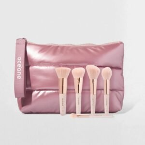 kit nécessaire puffer + mini pincéis (6 produtos)