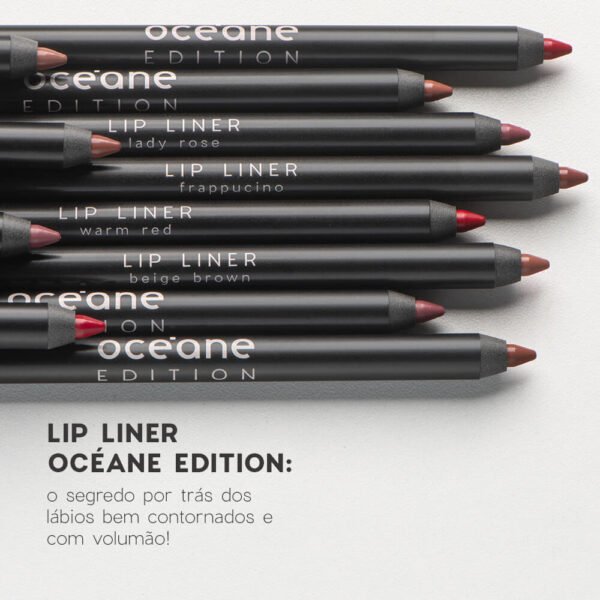 lápis de contorno labial marrom lip liner frappucino océane edition 1,2g