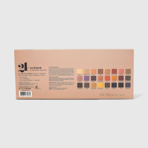 paleta de sombras 24 cores 24 eyeshadow palette 28g