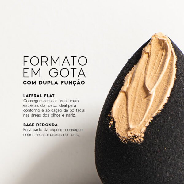 esponja de maquiagem flat drop océane edition
