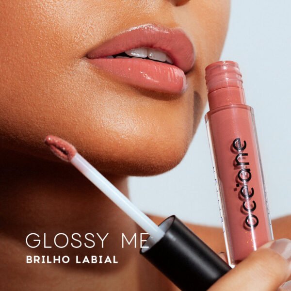brilho labial nude glossy me shimmer brown océane edition 4g