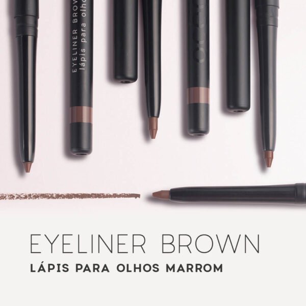 lápis de olhos retrátil marrom eyeliner brown océane edition 1,2ml