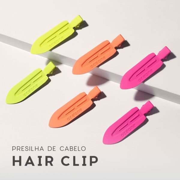 presilha de cabelo laranja hair clip océane edition 2un