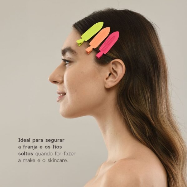 presilha de cabelo laranja hair clip océane edition 2un