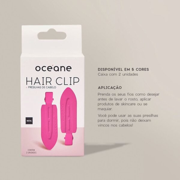 presilha de cabelo laranja hair clip océane edition 2un