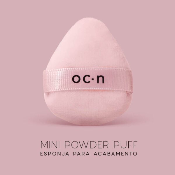 mini esponja para acabamento rosa – mini powder puff océane edition