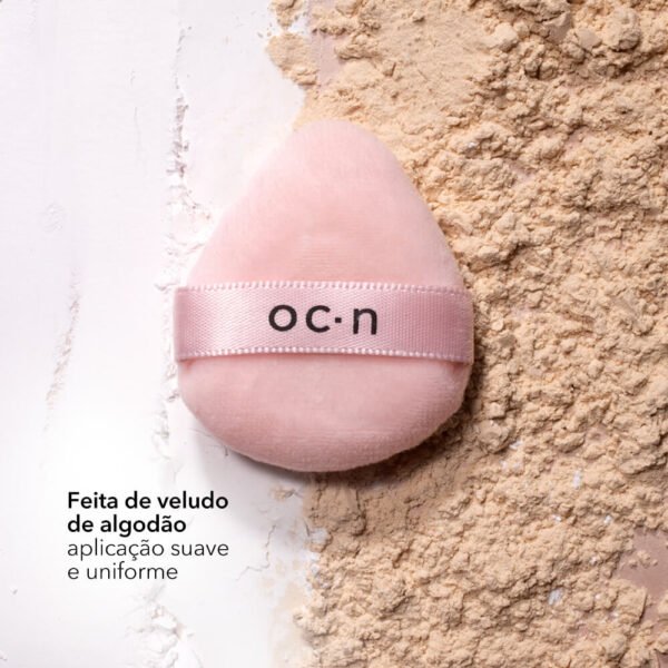 mini esponja para acabamento rosa – mini powder puff océane edition