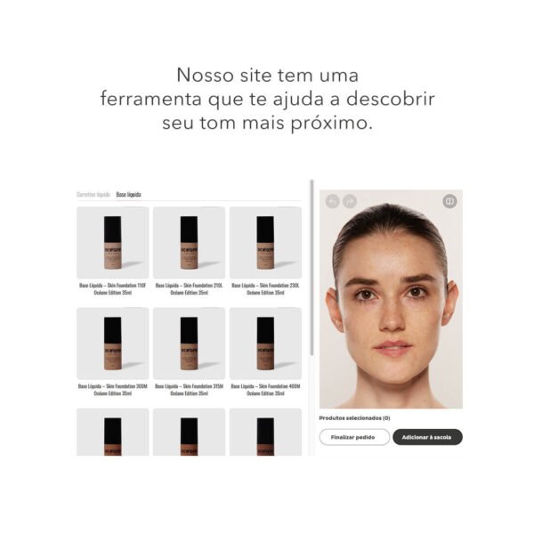 base líquida clara semi matte – skin foundation 110f océane edition 35ml