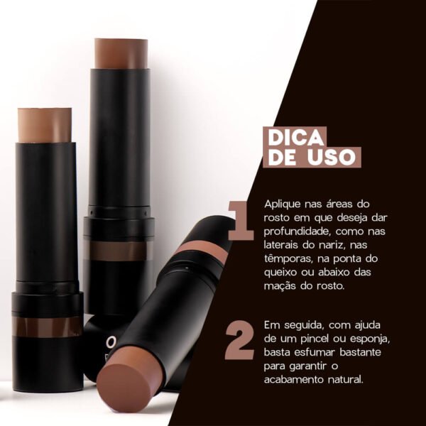contorno em bastão marrom médio contour stick medium océane edition 13,5g