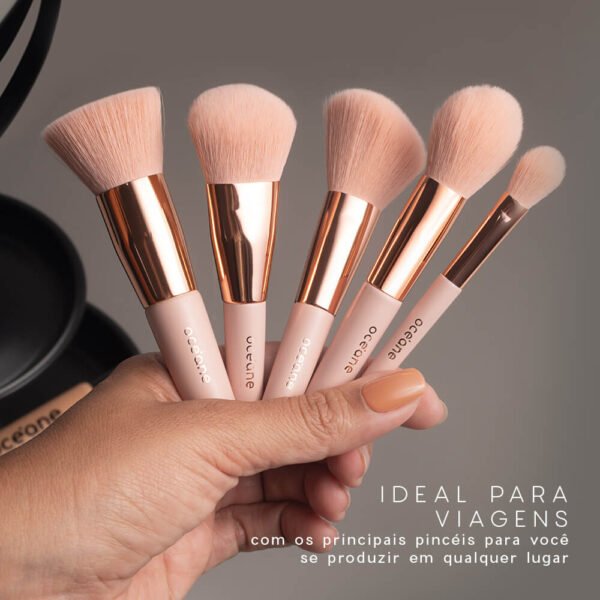 mini kit com 5 pincéis mini brush kit