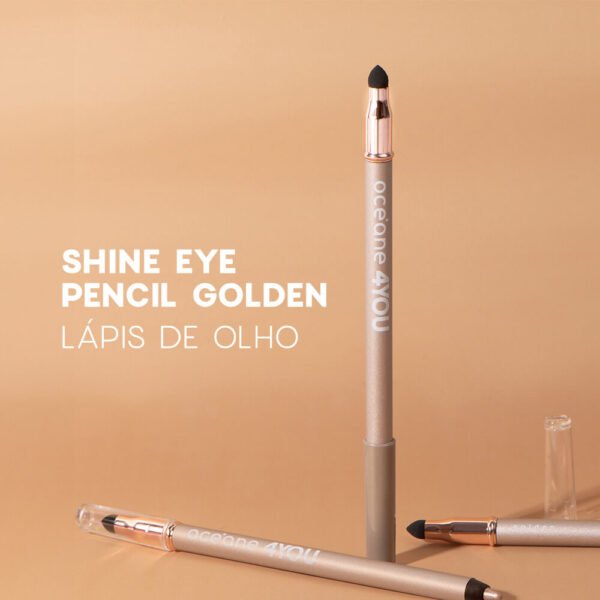 lápis para olhos dourado shine eye pencil golden océane 4you 1,4g