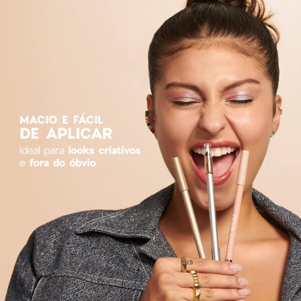 lápis para olhos dourado shine eye pencil golden océane 4you 1,4g