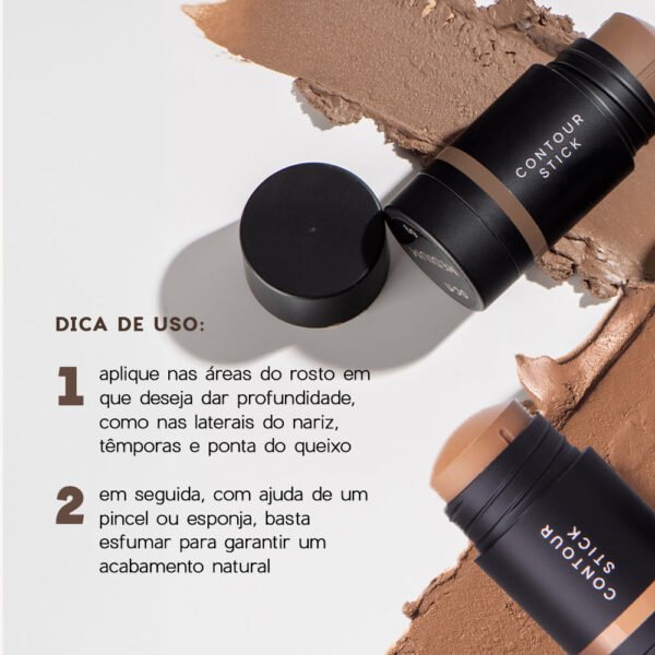 mini contorno em bastão marrom médio contour stick medium océane edition 6g
