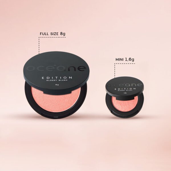 mini blush cintilante glossy blush rose pink océane edition 1,6g