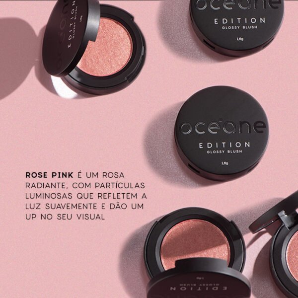 mini blush cintilante glossy blush rose pink océane edition 1,6g