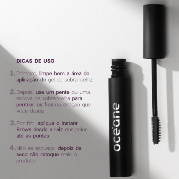 gel fixador para sobrancelhas incolor instant brows océane purple 7g