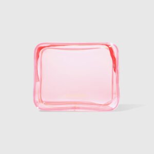 mini nécessaire clear pink rosa