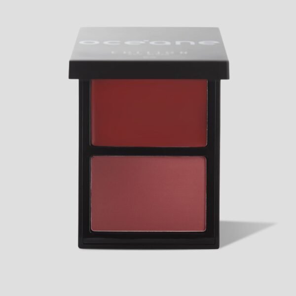 blush cremoso e em pó terracota – duo blush chilly paint océane edition 10,2g