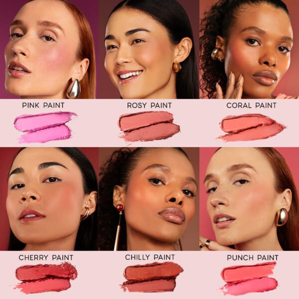 blush cremoso e em pó terracota – duo blush chilly paint océane edition 10,2g