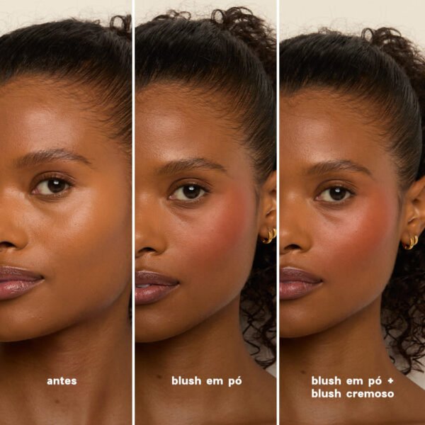 blush cremoso e em pó terracota – duo blush chilly paint océane edition 10,2g