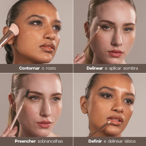 paleta multifuncional brown matte palette océane edition 22g